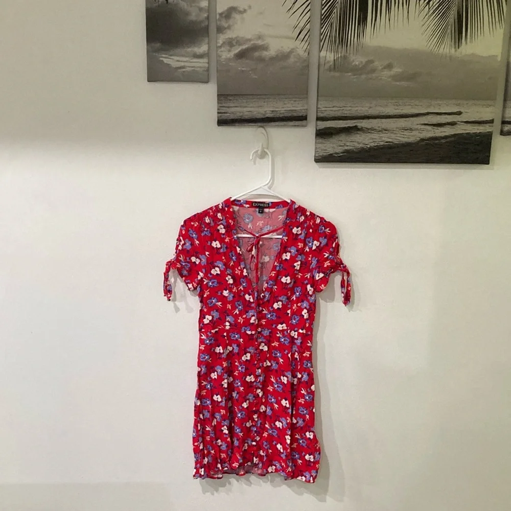 Stunning vibrant button front dress - Picture 4 of 12